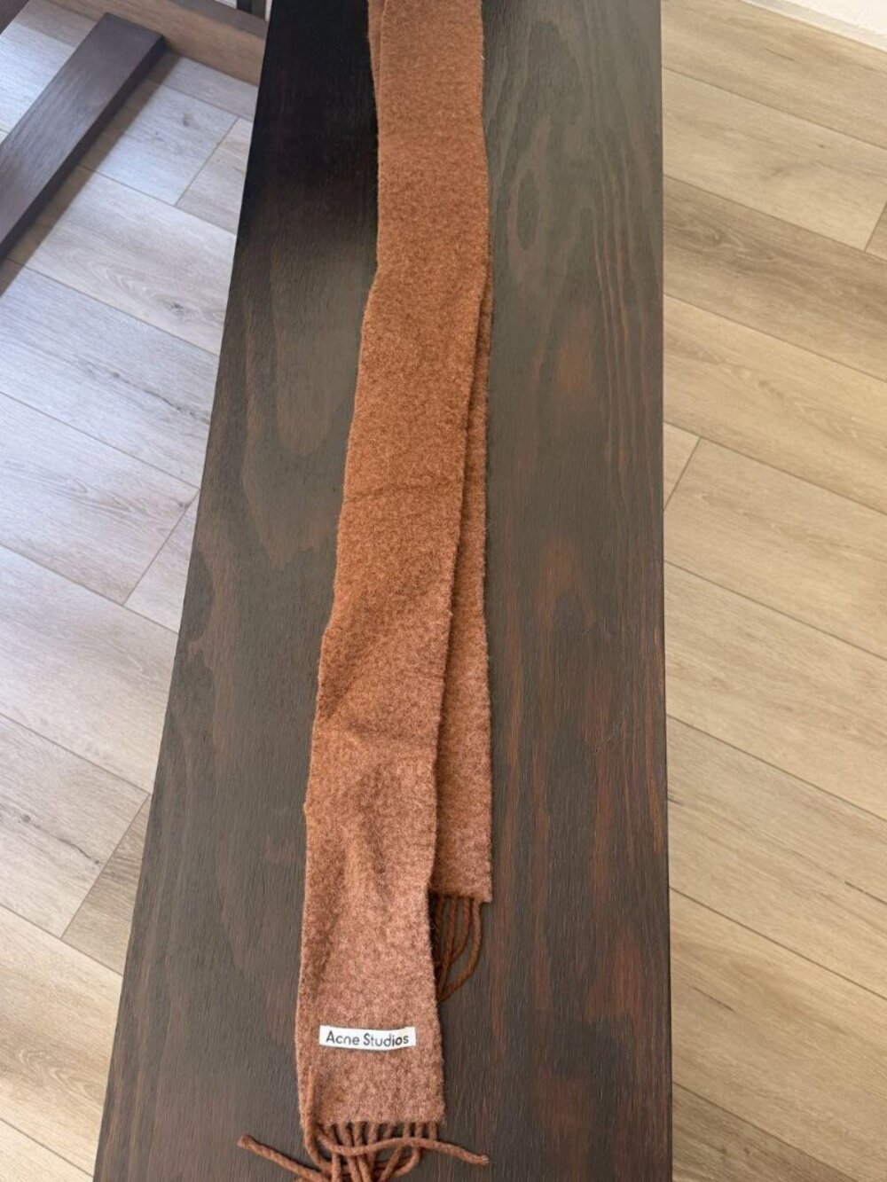 Acne Studios Women's Orange and Brown Scarf